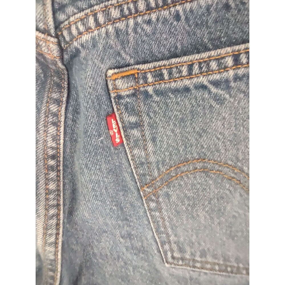 Levi’s Women's Sz 30 Wedgie Tapered Button Fly Distressed Jeans (30''x27") - Picture 8 of 13